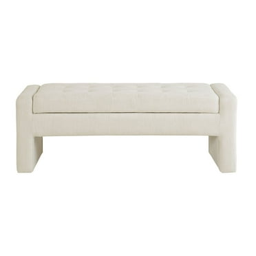 Xukmct Soft Upholstered Storage Bench for Home, Bedroom