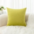 thumbnail image 1 of Xukmct Super Soft Thick Velvet Throw Pillow Covers Decorative Square Solid Cushion Case for Sofa Couch Living Room, 18 x 18inch, 1 of 7