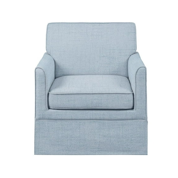 Xukmct Upholstered Accent Chair with Wood Frame, Modern Armchair for Living Room, Bedroom, Office, Light Blue