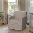 thumbnail image 1 of Xukmct Upholstered Accent Chair with Wood Frame, Modern Armchair for Living Room, Bedroom, Office, Light Brown, 1 of 8