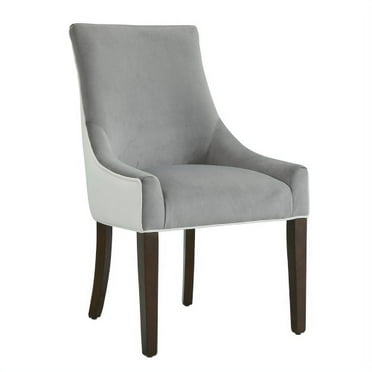 Xukmct Upholstered Polyester Dining Chair for Home, Bar, Dining Room, Living Room, Gray