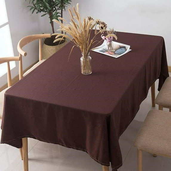 Xukmct Washable Linen Table Cloths Rectangular Table Cover Modern Fabric Tablecloth for Dining, Parties, Holidays, Picnic, 31" x 47"