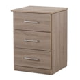 thumbnail image 1 of Xukmct Wood Nightstand with 3 Drawers, Beside Table for Bedroom, Office, Home, Brown, 1 of 4