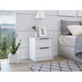 thumbnail image 1 of Xukmct Wood Nightstand with Metal Handle and 2 Drawers, Beside Table for Home, Bedroom, White, 1 of 6