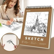 Xulianz Clearance 9" X 12" Premium Sketch Book Set 1 Pack Bound Drawing Paper 100 Sheets (68lb/100gsm) Sketchbook Art Drawing Painting Sketching Pad Supplies for Kids Artists Book