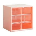 thumbnail image 1 of Xulianz Clearance Mini Table Top Drawer Storage Box Mini Plastic Desktop Organizer With 6 Drawers Removable Transparent Mini Drawers Holder, 1 of 7