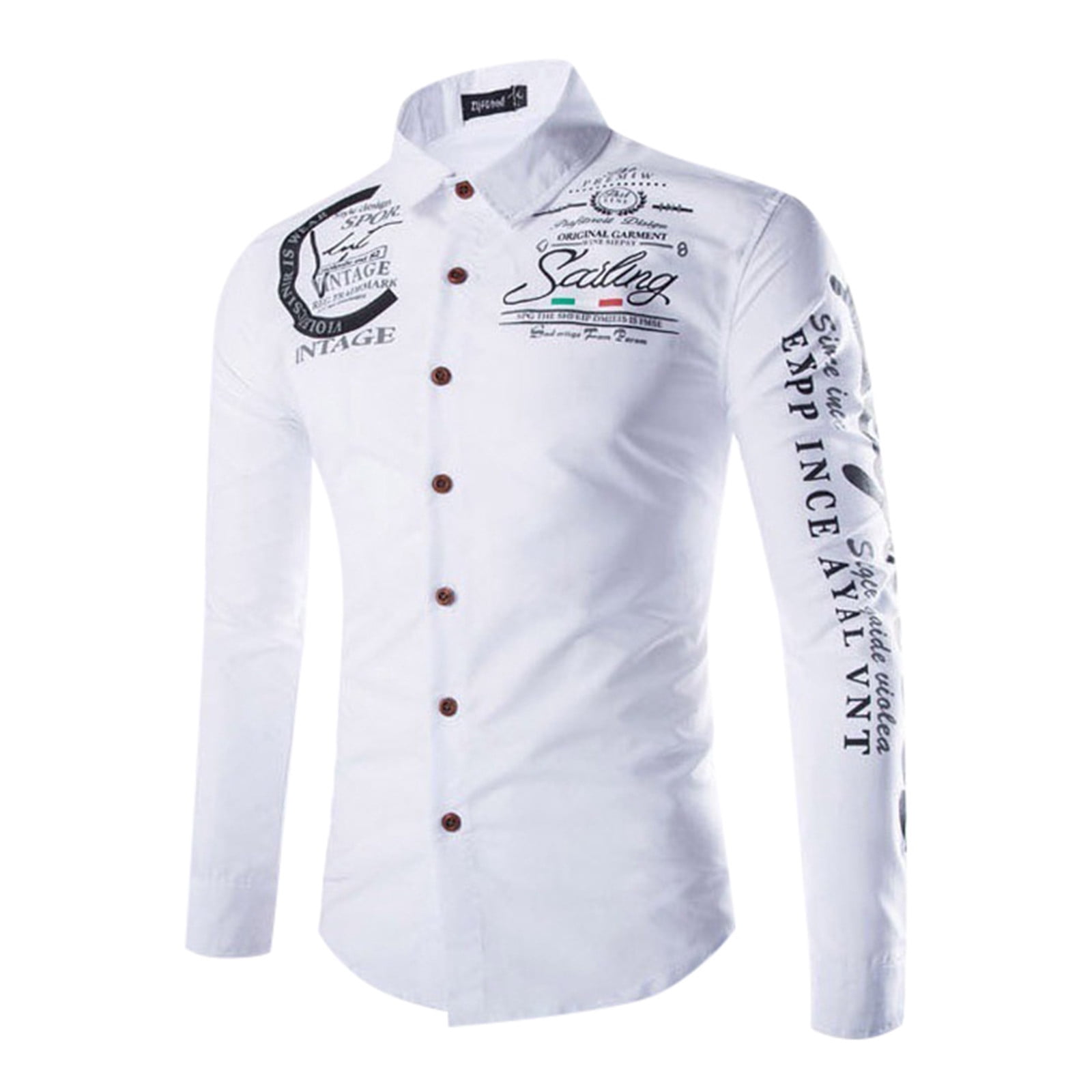 XunFmai Mens Long Sleeve Shirts Mens Polyester,Spandex Shirts Long