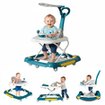 thumbnail image 1 of XunKA 6-in-1 Multifunctional Baby Walker, Foldable Push Walker with Musical Activity Station for 6-24 Months,Green., 1 of 6