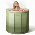 thumbnail image 1 of XunKA Portable Foldable Bathtub,SPA Soaking Standing Bath Tub, Suitable for Home Outdoor (Cold/Hot Universal)., 1 of 9
