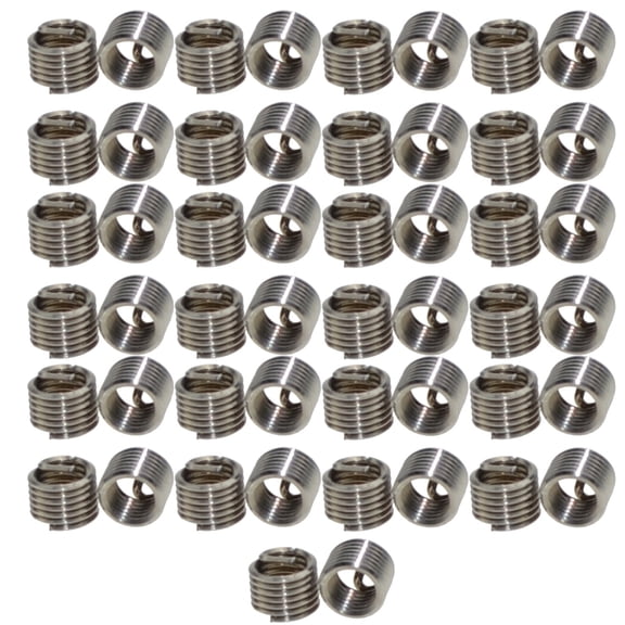 304 Stainless Steel Full Thread Protector Braces Wire Thread Insert Stripped Thread Rethread Repair M3X0.5X1.5D(50pcs)