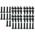 thumbnail image 1 of High-Strength Black 10.9 Grade Carbon Steel Round Head Hex Socket Screws M4X18(50pcs), 1 of 1