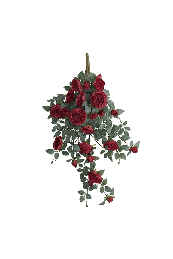 Door Head Blocking Decorative Fake Rose Vines Window Landscaping Simulation 23 Austin Roses Wall Hanging Flowers