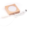 thumbnail image 1 of XunW Lamp Base Night Light Square Wood Led With Usb Plug Crafts Illumination, 1 of 12