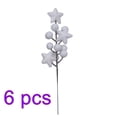 thumbnail image 1 of XunW Pack Of 6 Gold Powder Flower Arrangement Artificial Branch 8In Good-Looking Party Decorations Diy Accessories, 1 of 17