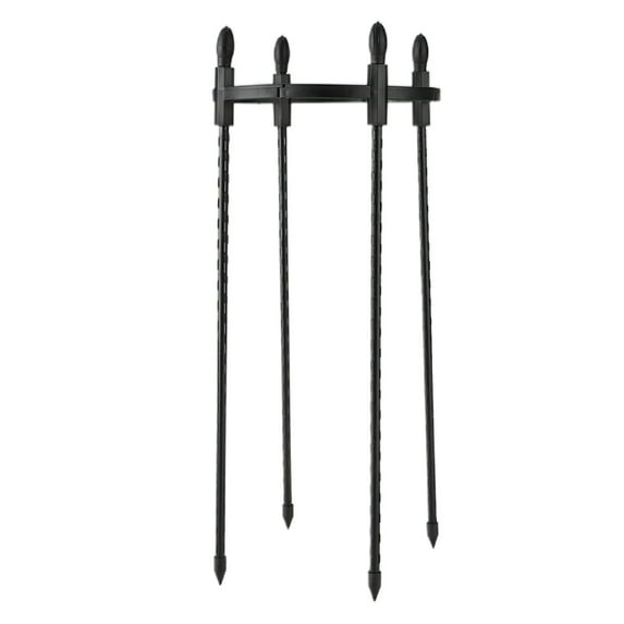 XunW Rack Garden Plant Ring Metal Shelf Black Sturdy Rattan Supports Single Stem Shrub Holde Potted Flowers Climbing Support