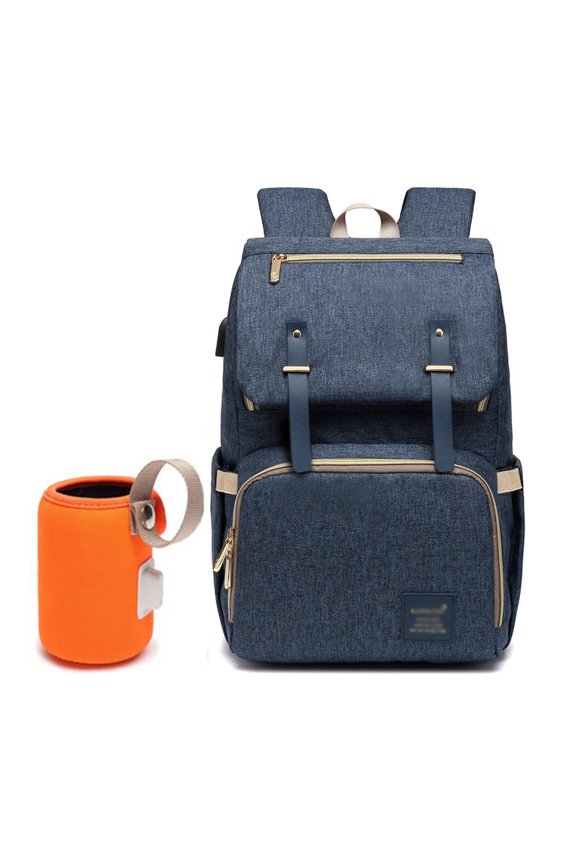 USB Fashion Waterproof Baby Care Backpack, Multifunctional and Large Capacity Traveling Maternity Baby Bag