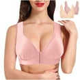 thumbnail image 1 of Xuncatan Front Closure Bras for Women Easy-Access Design Plus Size Wireless Full Coverage No Underwire Push Up Bras Seamless Support Minimizer Bra Christmas gifts, 1 of 9