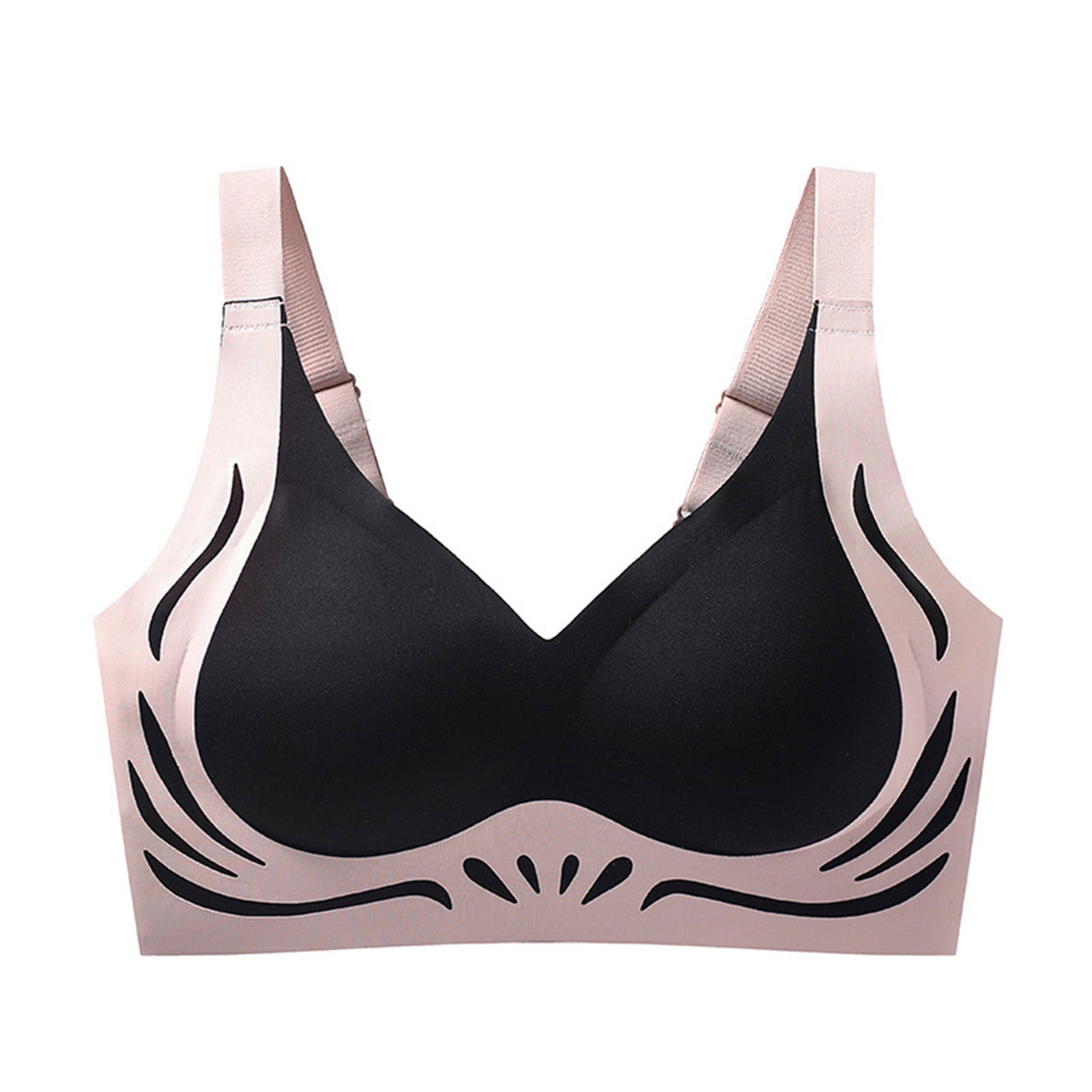 Seamless Minimizer Bra for Women – Wireless Full Coverage Comfort Bra with Wide Straps