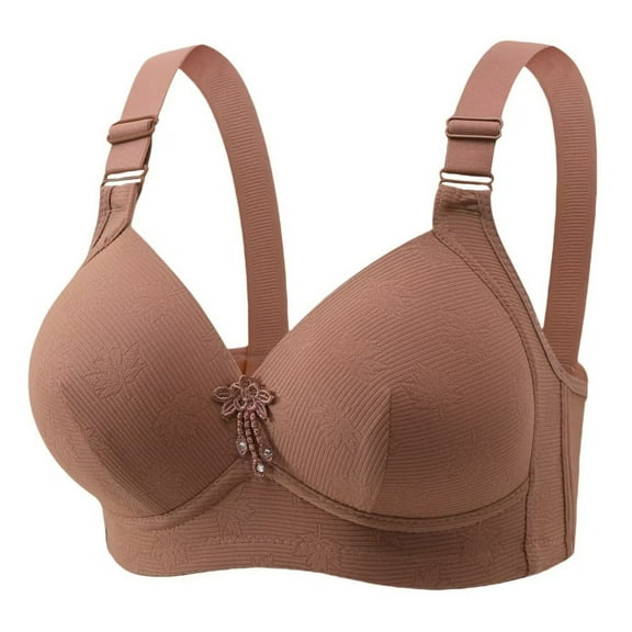 Xuncatan Womens Bra Sagging Breasts Push Up Wire Free Bras Full Coverage Support Magic Lift Bras Full Figure Minimizer Christmas gifts
