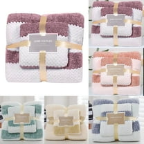 Xuniizn Bath Towel and Wash Cloths Set: 1 Bath Towel, 1 Hand Towel, 100%Polyester, Highly Absorbent & Fade Resistant
