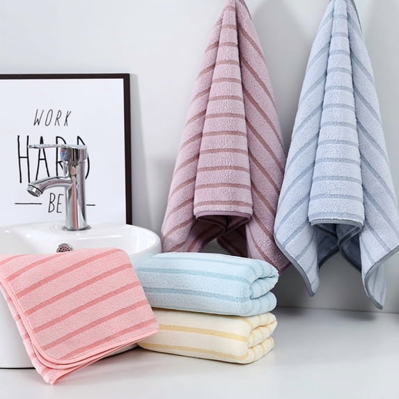 Xuniizn Bath Towel and Wash Cloths Set: 1* Hand Towel, 100%Polyester, Highly Absorbent & Fade Resistant