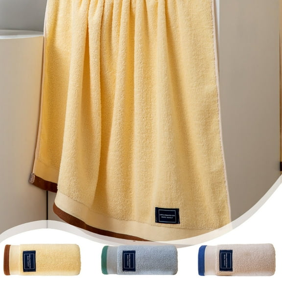 Xuniizn Bath Towel and Wash Cloths Set: 1* Hand Towel, cotton, Highly Absorbent & Fade Resistant