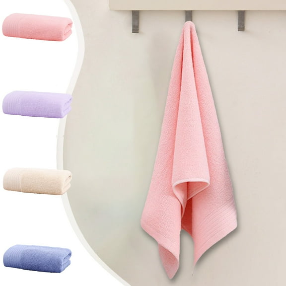 Xuniizn Bath Towel and Wash Cloths Set: 1* Hand Towel, cotton, Highly Absorbent & Fade Resistant