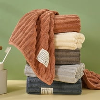 Xuniizn Bath Towel and Wash Cloths Set: 1* Hand Towel, polyester, Highly Absorbent & Fade Resistant