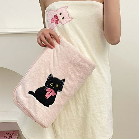 Xuniizn Bath Towel and Wash Cloths Set: 1*Towel, 100%Polyester, Highly Absorbent & Fade Resistant