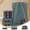 thumbnail image 1 of Xuniizn Bath Towel and Wash Cloths Set: 1xBath Towel and Hand Towel Set, Flock, Highly Absorbent & Fade Resistant, 1 of 7