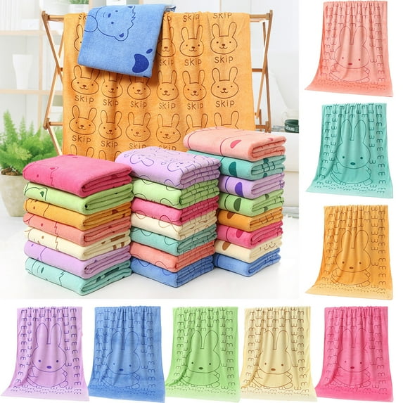 Xuniizn Bath Towel and Wash Cloths Set: 1xBath Towel, cloth, Highly Absorbent & Fade Resistant