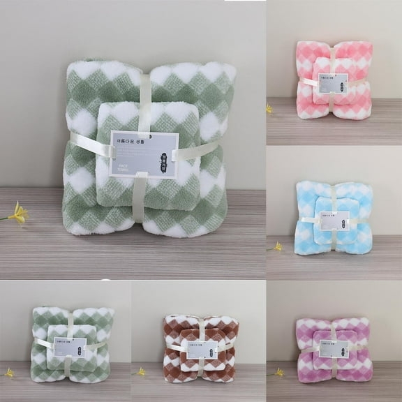 Xuniizn Bath Towel and Wash Cloths Set: 1xHand Towel and Bath Towel Set, cotton, Highly Absorbent & Fade Resistant