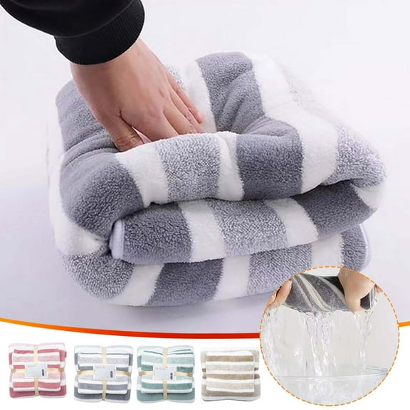 Xuniizn Bath Towel and Wash Cloths Set: 1xSet Of 2 Pieces (Bath Towel 140*70Cm+ Hand Towel 75*35Cm), 100%Polyester, Highly Absorbent & Fade Resistant