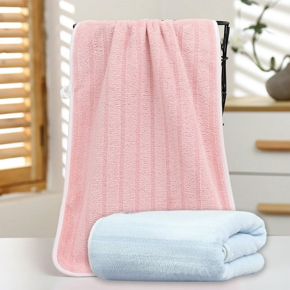 Xuniizn Bath Towel and Wash Cloths Set: 1xTowel, polyester, Highly Absorbent & Fade Resistant