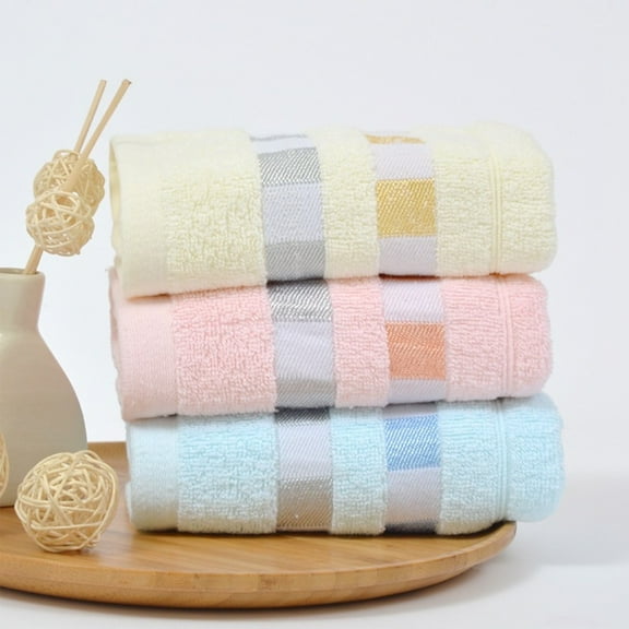 Xuniizn Bath Towel and Wash Cloths Set: Bath Towelx1, polyester, Highly Absorbent & Fade Resistant