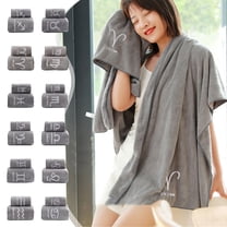 Xuniizn Bath Towel and Wash Cloths Set: Bath Towelx2, 100%Polyester, Highly Absorbent & Fade Resistant