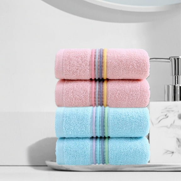 Xuniizn Bath Towel and Wash Cloths Set: Towelx1, polyester, Highly Absorbent & Fade Resistant