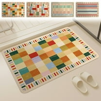 Xuniizn Bathroom Rugs 14x24" Bath Mat, Extra Soft Absorbent Chenille Shower Mat, Rubber Backing Quick Dry, Machine Washable Bath Mats for Bathroom Floor, Tub and Shower, Home Decor Accessories