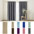 thumbnail image 1 of Xuniizn Blackout Curtains for Bedroom Thermal Insulated - 100%Polyester Black Out Curtains 2 Panels Set Room Darkening Window Curtains for Living Room, Green, 1 of 5