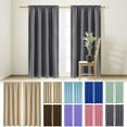thumbnail image 1 of Xuniizn Blackout Curtains for Bedroom Thermal Insulated - 100%Polyester Black Out Curtains 2 Panels Set Room Darkening Window Curtains for Living Room, Mint Green, 1 of 6