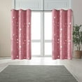 thumbnail image 1 of Xuniizn Blackout Curtains for Bedroom Thermal Insulated - Nylon,Spandex Black Out Curtains 2 Panels Set Room Darkening Window Curtains for Living Room, Pink, 1 of 5