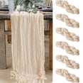 thumbnail image 1 of Xuniizn Cheesecloth Table Runner, 36x157" Boho Gauze Table Runners, Cheese Cloth Table Runner for Shower, Easter, Wedding, Bridal, Birthday, Party Table Decor, Table Runner, 1 of 8