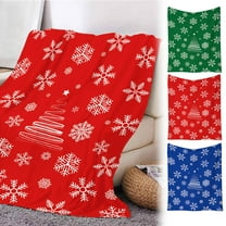 Xuniizn Christmas Blanket for Couch, Soft Christmas Throw Blanket, Warm Thicken Flannel Sherpa Blanket Microfiber Machine Washable for Bedroom, Fleece Blanket, Christmas Decorations for Home