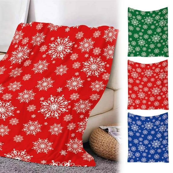 Xuniizn Christmas Blanket for Couch, Soft Christmas Throw Blanket, Warm Thicken Flannel Sherpa Blanket Microfiber Machine Washable for Bedroom, Fleece Blanket, Christmas Decorations for Home