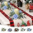 thumbnail image 1 of Xuniizn Christmas Candle Ring Wreath - 14" Floral Candle Holder Decor for Table Centerpiece, Advent, Home Holiday Decorations with Artificial Pine & Berries, 1 of 7