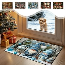 Xuniizn Christmas Door Mat Outdoor, Non-Slip Christmas Welcome Mat, Absorbent Christmas Doormat for Outdoor Entrances Front Door, Christmas Decorations for Home (16"x24" Merry Christmas!)