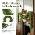 thumbnail image 1 of Xuniizn Christmas Garland for Mantle Artificial Norfolk Pine Garland for Decorations, 5.9Ft Real Touch Cedar Garland, Greenery Garland for Wall, Holiday, Christmas Decorations for Home, 1 of 7