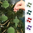 thumbnail image 1 of Xuniizn Christmas Ornaments 4Pcs Christmas Ball Ornaments with Strings, Shatterproof Christmas Bulbs, Hanging Decorations for Xmas Tree, Holiday, Wedding, Party, Army Green, 1 of 7