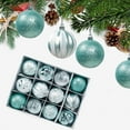 thumbnail image 1 of Xuniizn Christmas Ornaments Christmas Ball Ornaments with Strings, Shatterproof Christmas Bulbs, Hanging Decorations for Xmas Tree, Holiday, Wedding, Party, 1 of 3