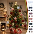 thumbnail image 1 of Xuniizn Christmas Ornaments Set - Christmas Decorations 10CM Large Size 2Piece Flocked Christmas Balls Christmas Decoration Set Of Christmas Tree Decorations Can Also Be Used For Other Party, Red, 1 of 7